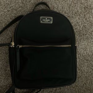 black Kate Spade backpack